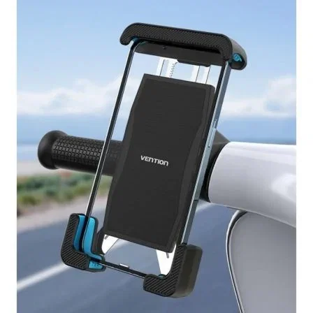 Vention KCWB0 Soporte de Smartphone para Bicicleta Negro para Manillar 15-30mm, Pantalla 4.7-6.8 Pulgadas